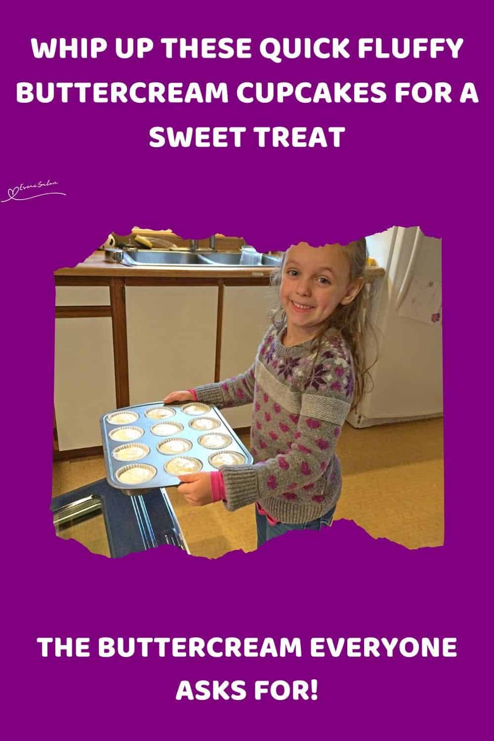 an image of Fluffy Cupcakes with Buttercream frosting