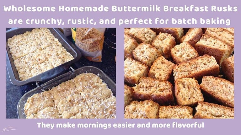 an image of Homemade Buttermilk Breakfast Rusks to be baked and already dried out overnight