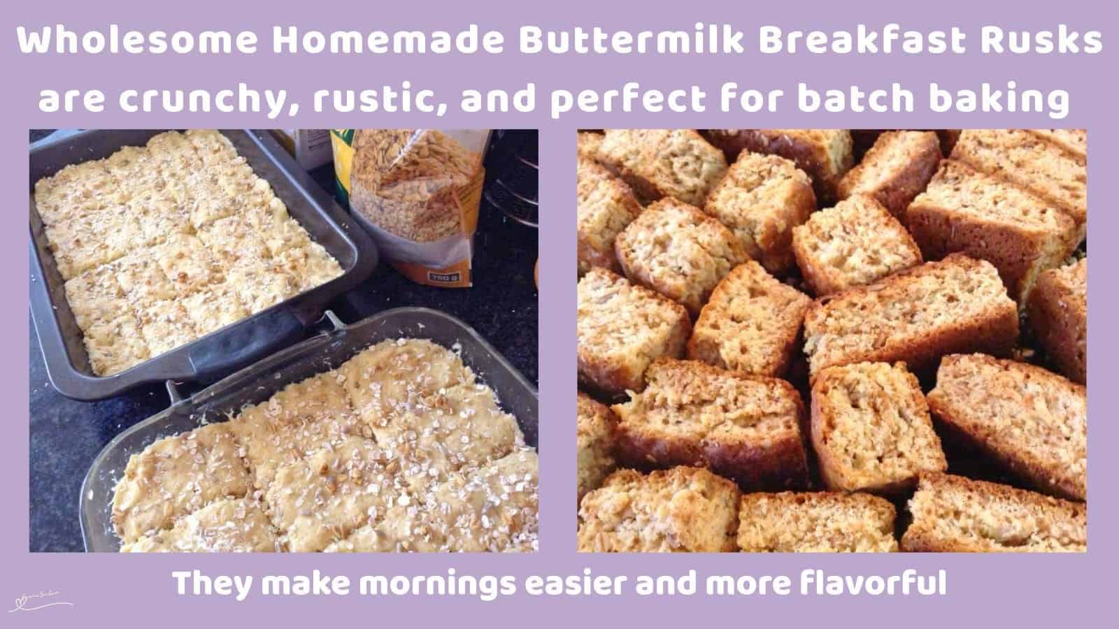 an image of Homemade Buttermilk Breakfast Rusks to be baked and already dried out overnight