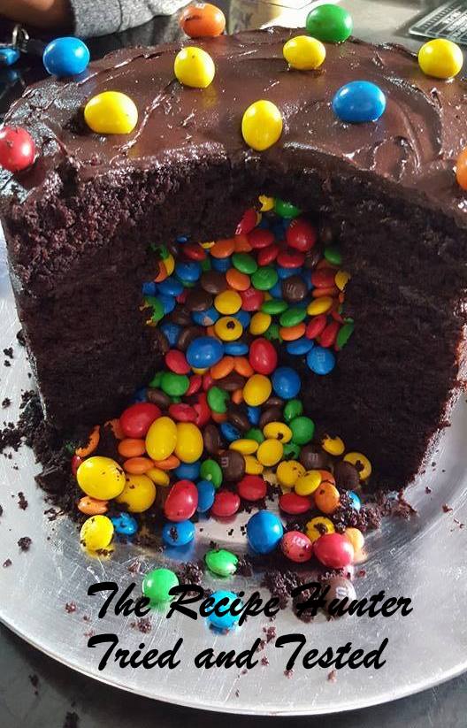 TRH Bobby's Eggless Chocolate surprise cake3