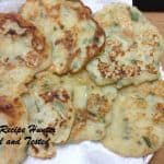 Indian Pancakes with added Coriander in the batter
