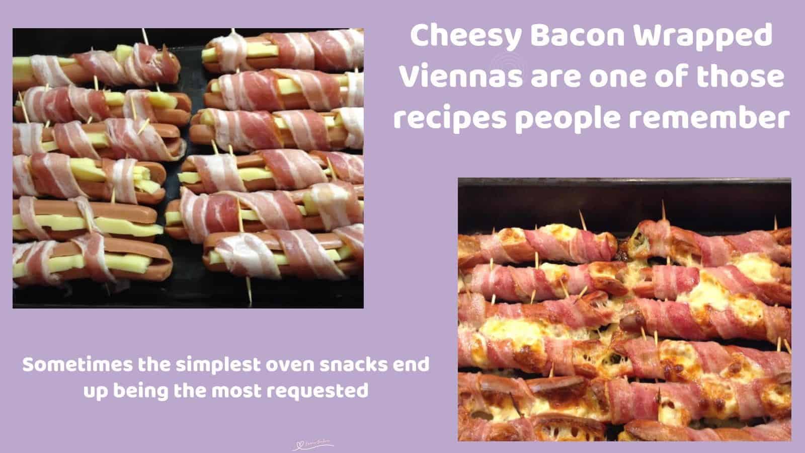 An image of Cheesy Bacon Wrapped Viennas