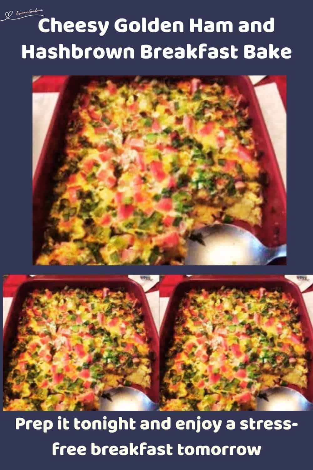 An image of a Golden Ham and Hashbrown Breakfast Casserole