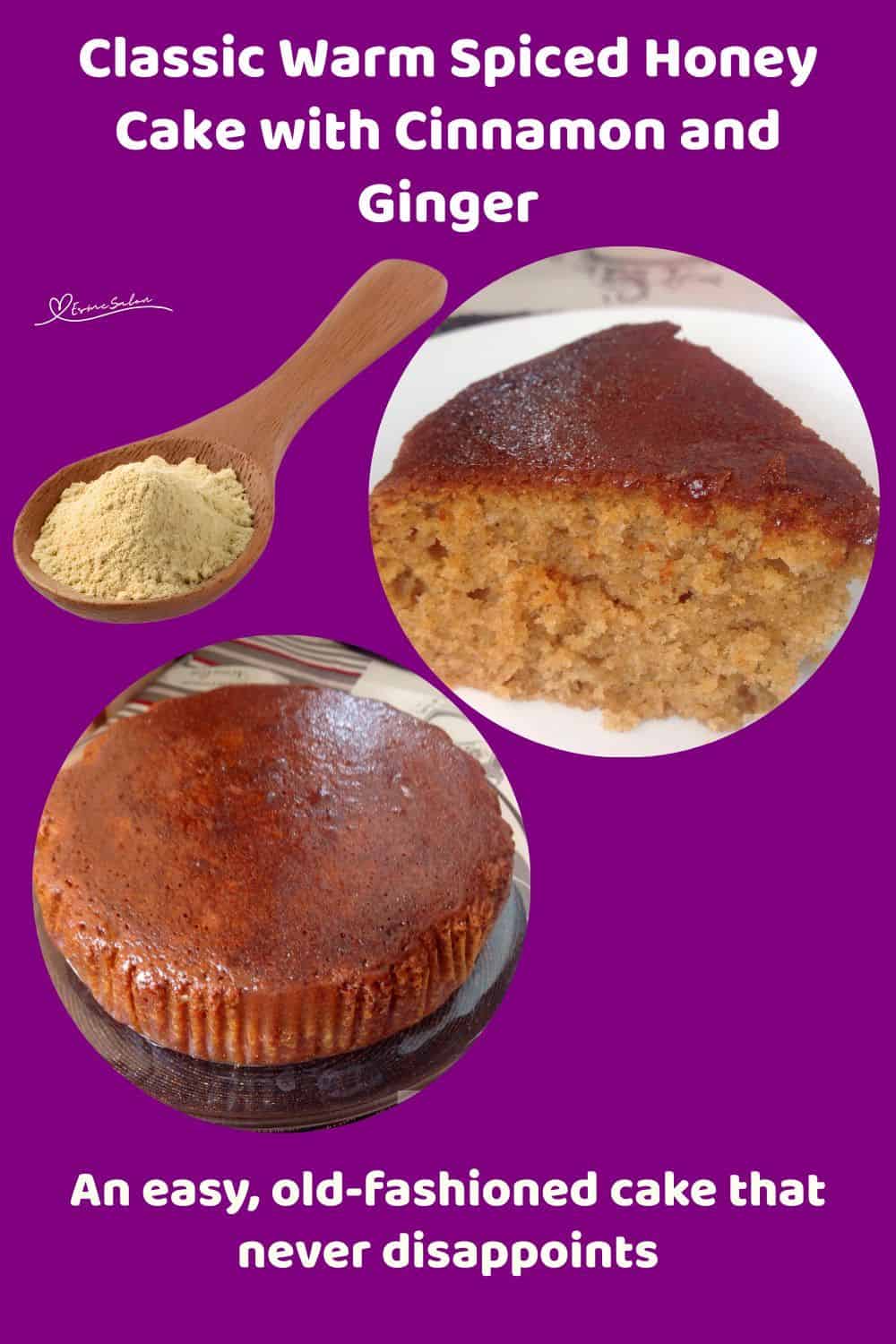 an image of a Spiced Honey Cake round and sliced