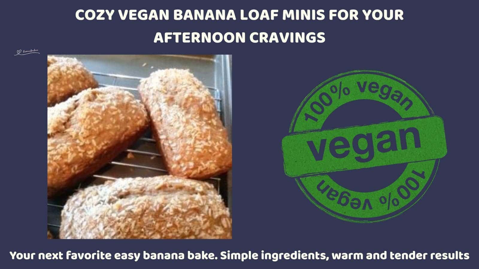 an image of Cozy Vegan Banana Loaf Minis with coconut topping