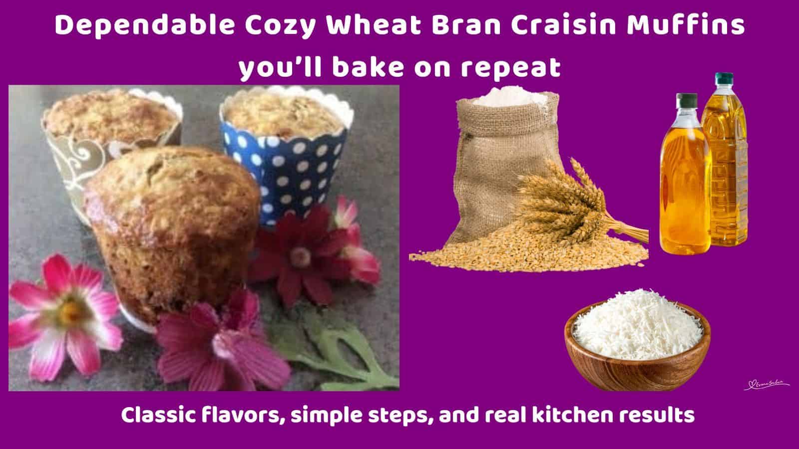 an image of Wheat Bran Craisin Muffins