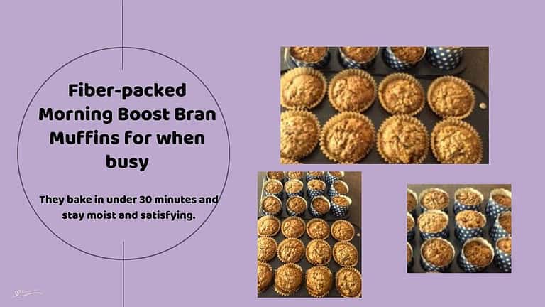 An image of Morning Boost Bran Muffins with fruit and nuts