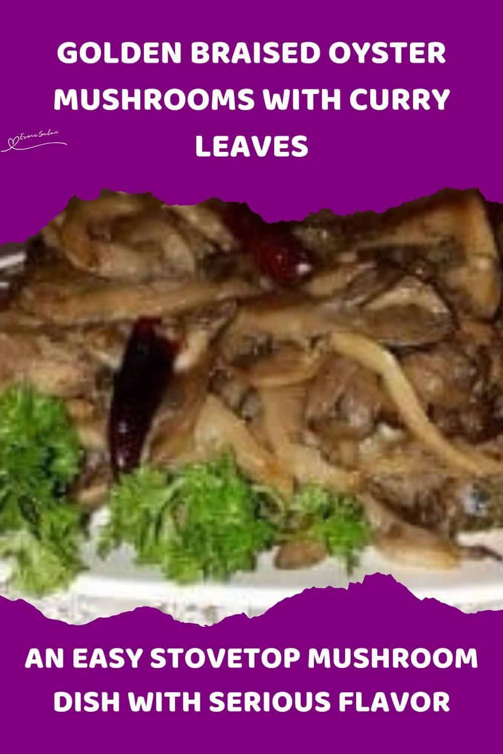 an image of Golden Braised Oyster Mushrooms