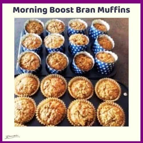 An image of Morning Boost Bran Muffins with fruit and nuts