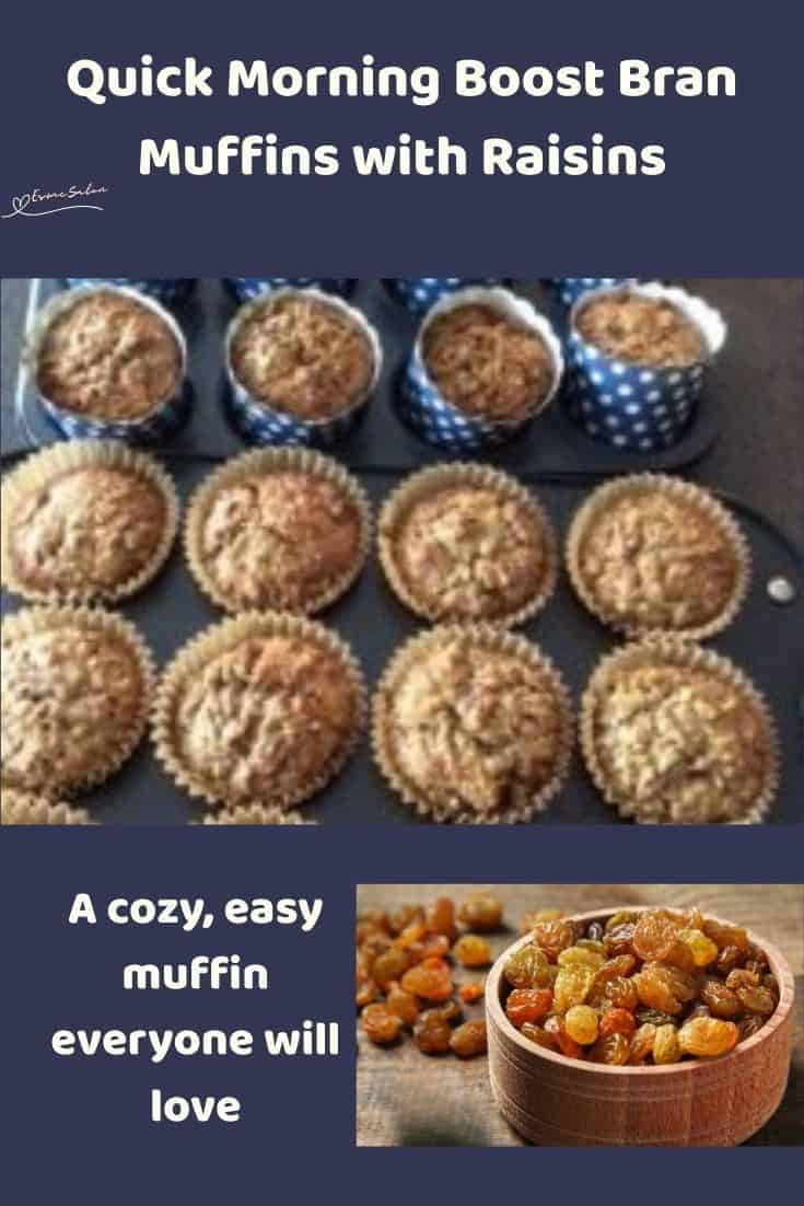 An image of Morning Boost Bran Muffins with fruit and nuts