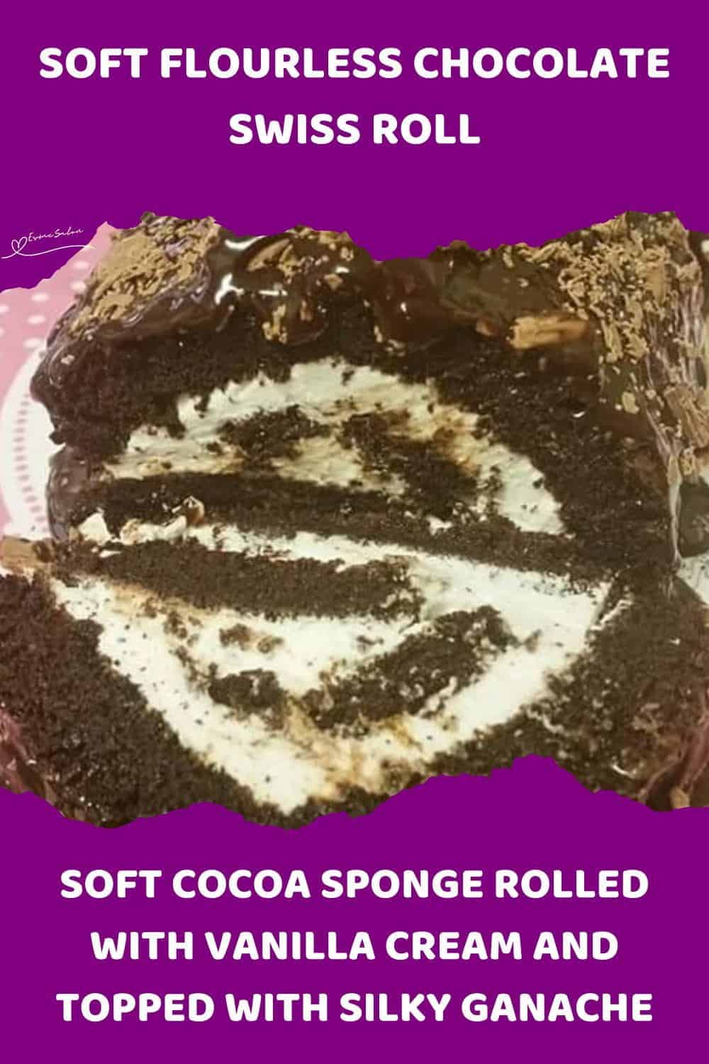 An image of Flourless Chocolate Swiss Roll