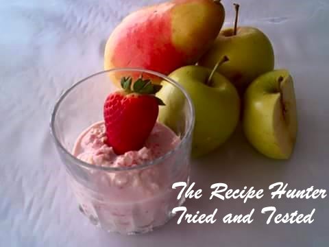 TRH Nazley's Oats with fresh strawberry &amp; apple grated relish