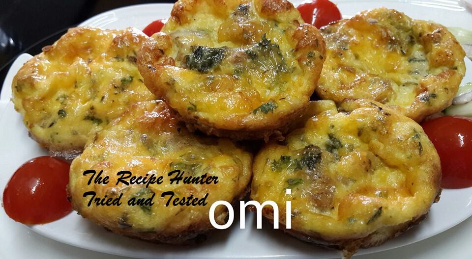 TRH Omi's Crustless CHIcken Quicke in muffin pan1