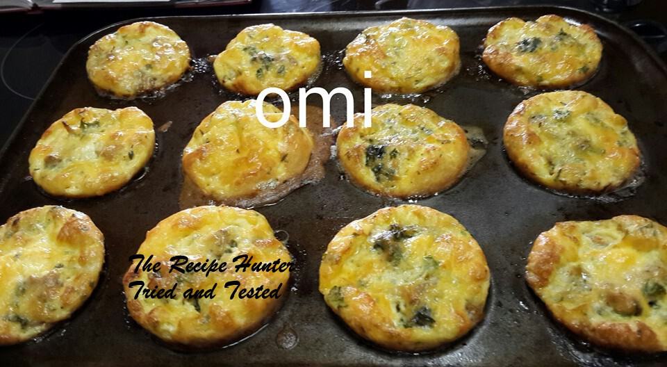 TRH Omi's Crustless CHIcken Quicke in muffin pan2