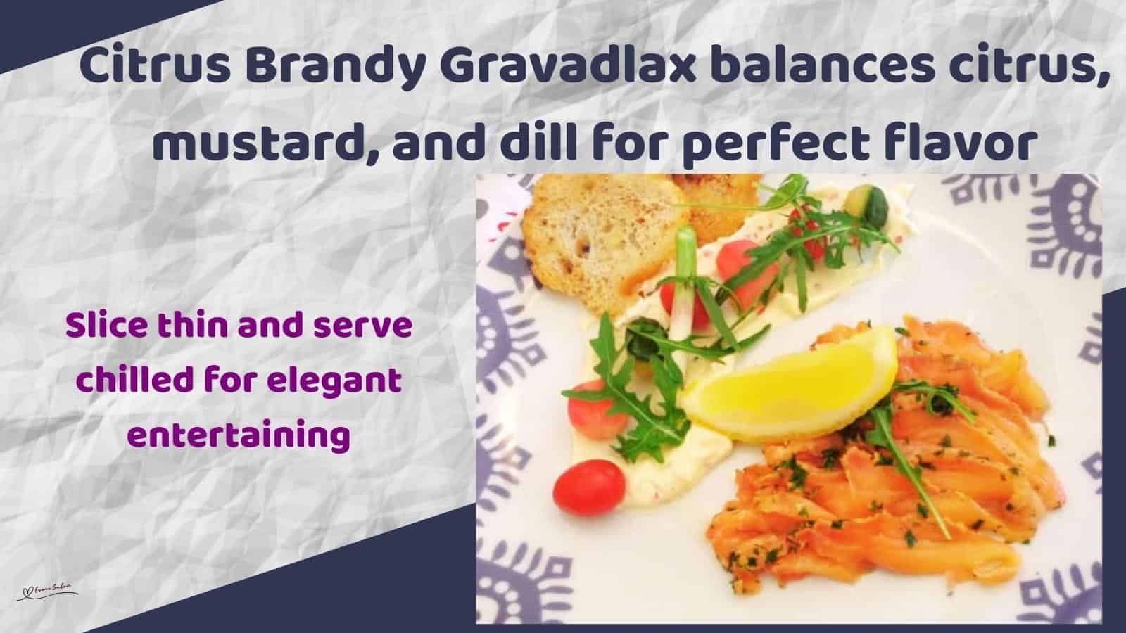 An image of Citrus Brandy Gravadlax