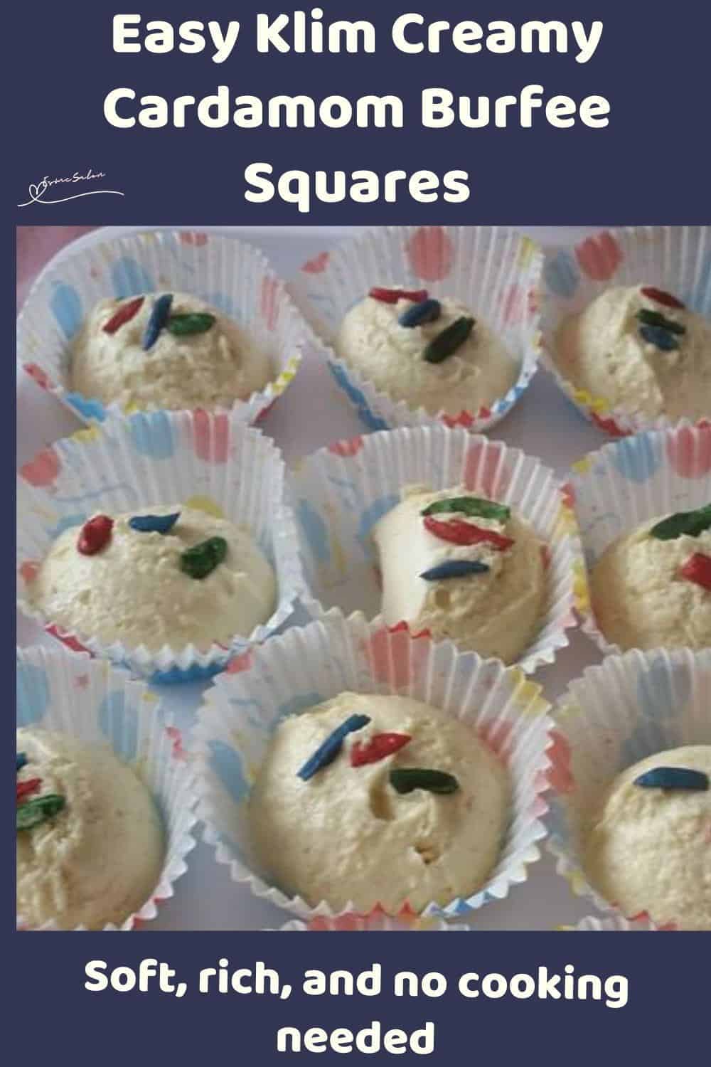 An image of Creamy Cardamom Burfee Squares, an Indian treat