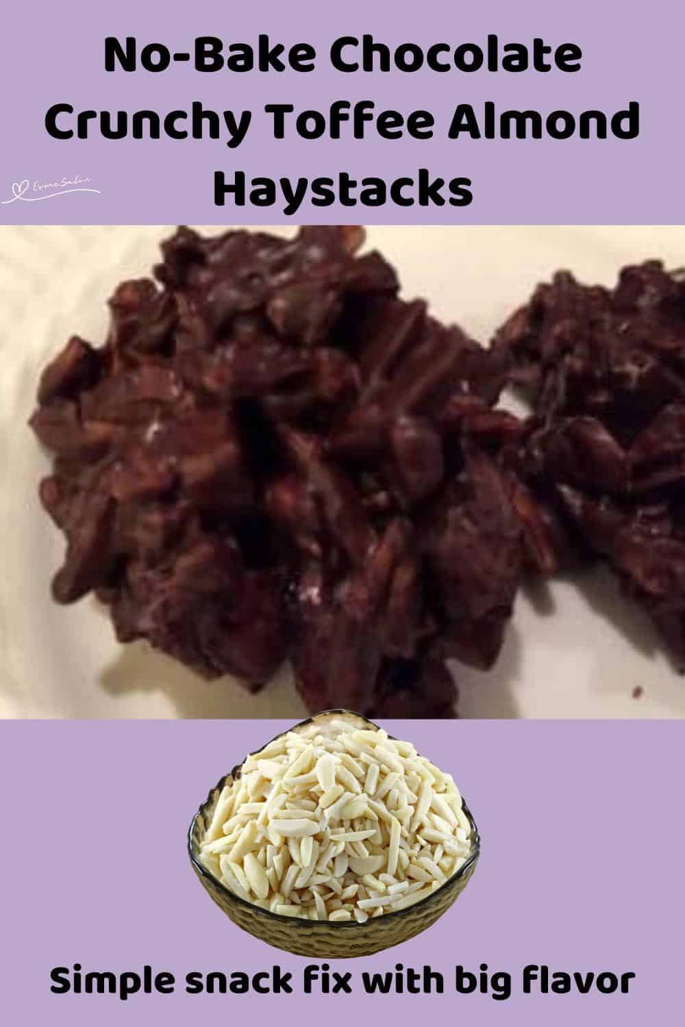 An image of Crunchy Toffee Almond Haystacks