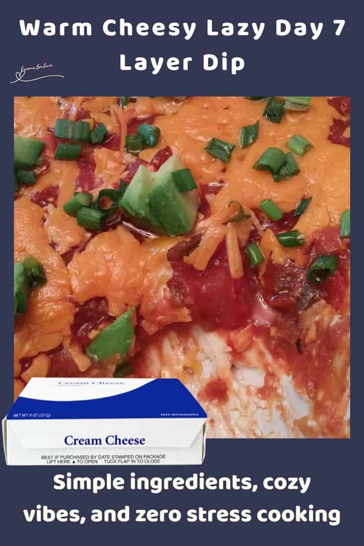 An image of a dish of Lazy Day 7 Layer Dip