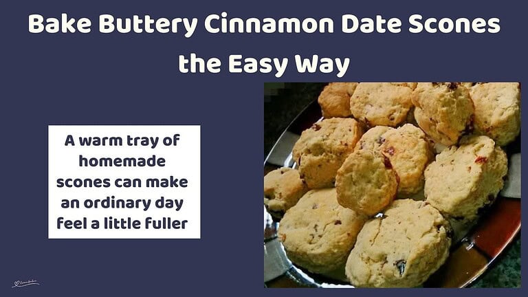An image of Buttery Cinnamon Date Scones