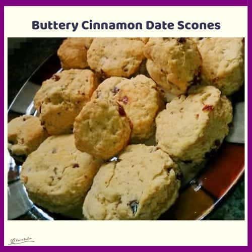 An image of Buttery Cinnamon Date Scones