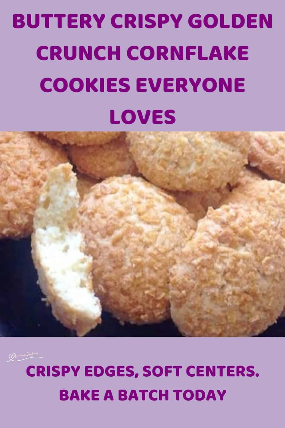 An image of Golden Crunch Cornflake Cookies