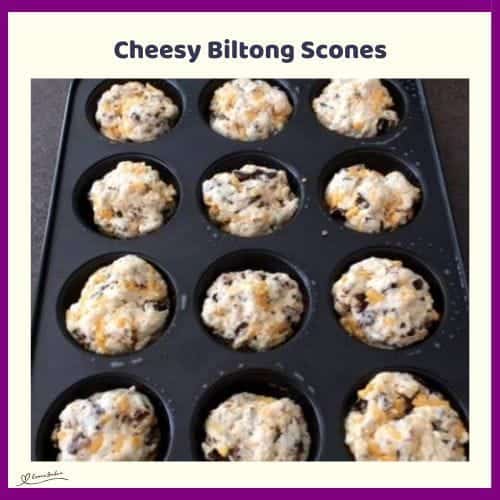 An image of Cheesy Biltong Scones (Jerky)
