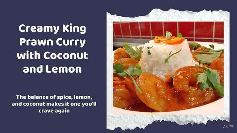 An image of Creamy King Prawn Curry with Jasmin Rice