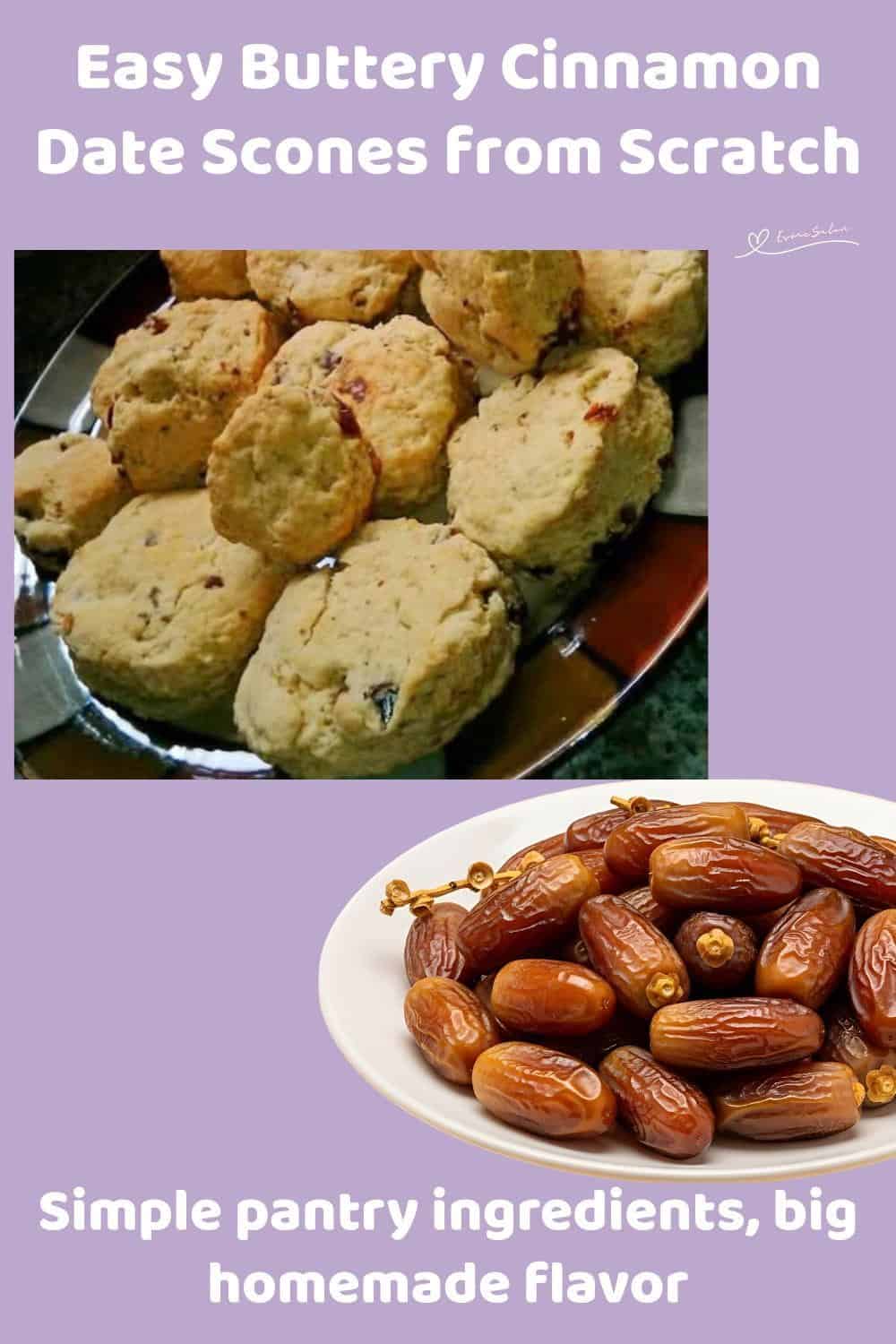 An image of Buttery Cinnamon Date Scones