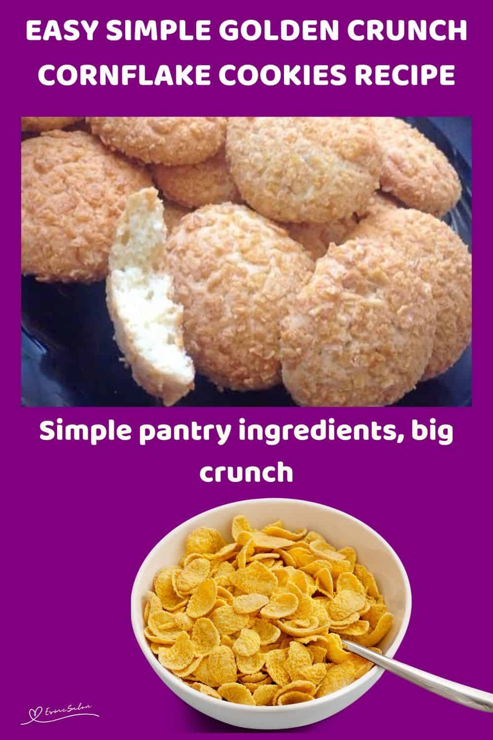 An image of Golden Crunch Cornflake Cookies