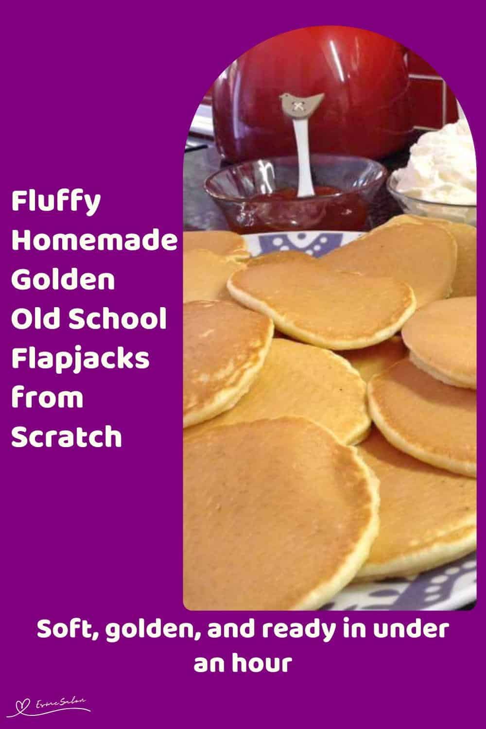 An image of a stack of Golden Old School Flapjacks