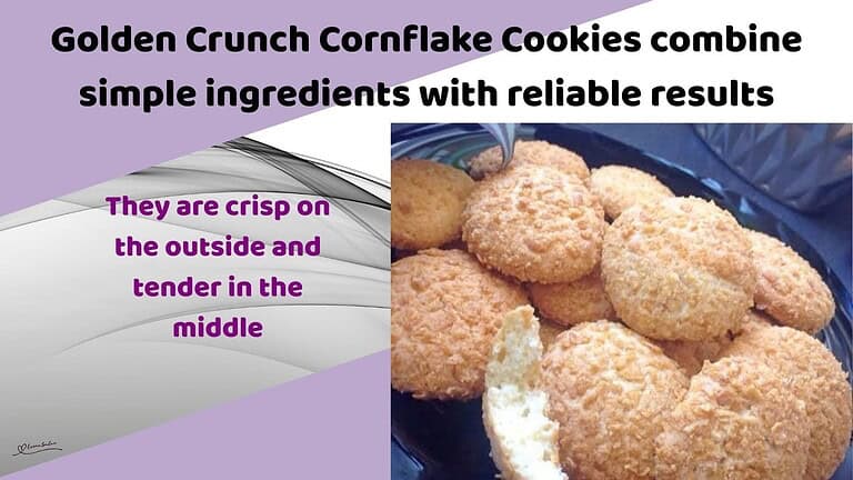 An image of Golden Crunch Cornflake Cookies