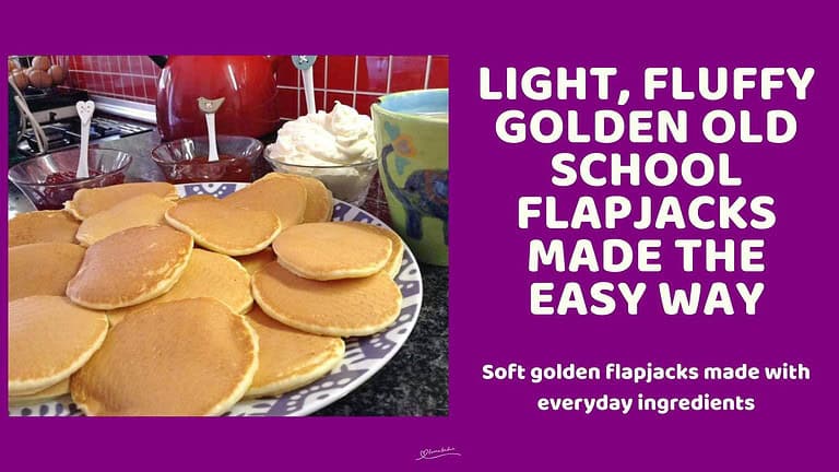 An image of a stack of Golden Old School Flapjacks