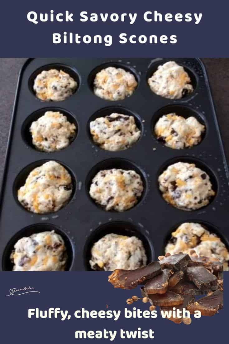 An image of Cheesy Biltong Scones (Jerky)