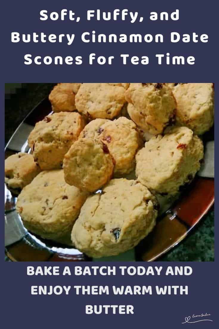 An image of Buttery Cinnamon Date Scones