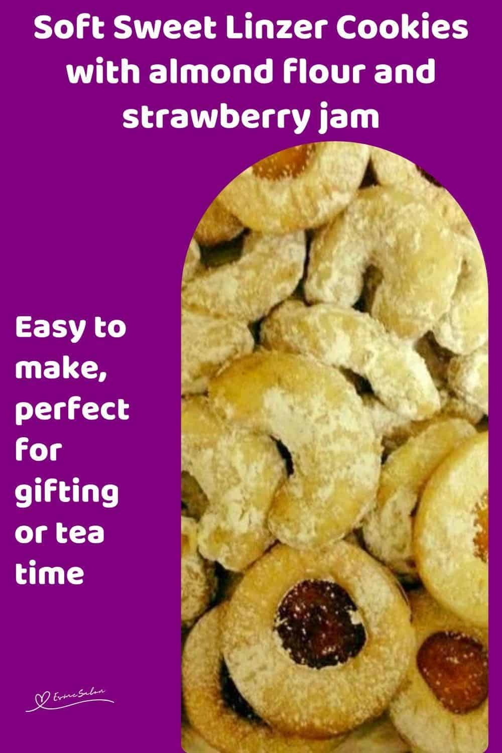 an image of Sweet Linzer Cookies filled with jam