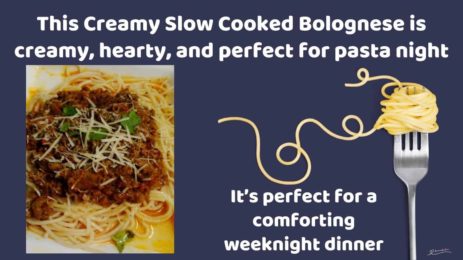 An image of Creamy Slow Cooked Bolognese