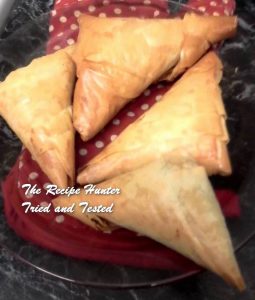 Spinach and Ricotta Triangles