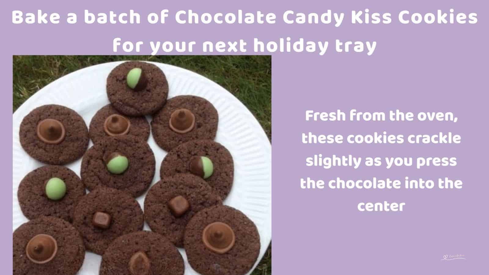 An image of a Chocolate cookie with various mini chocolate as decoration