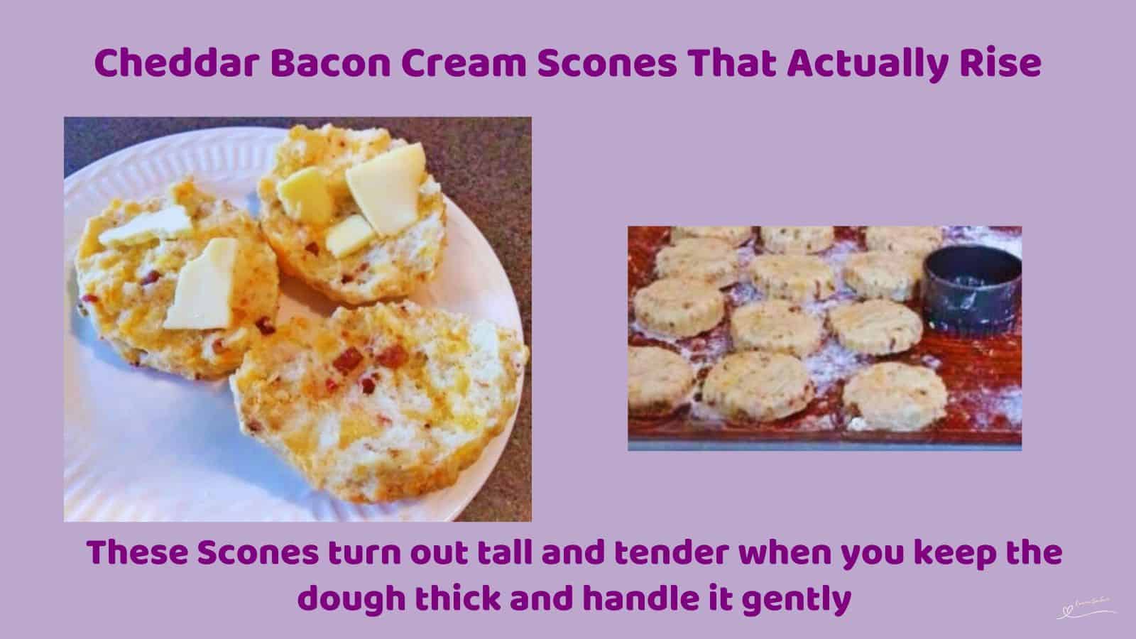 An image of Cheddar Bacon Cream Scones