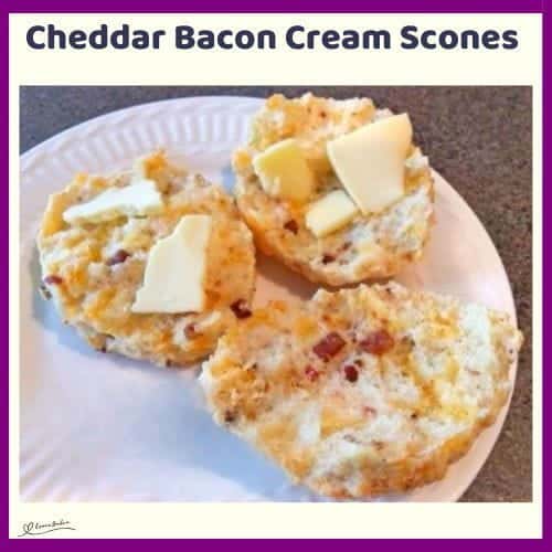 An image of Cheddar Bacon Cream Scones