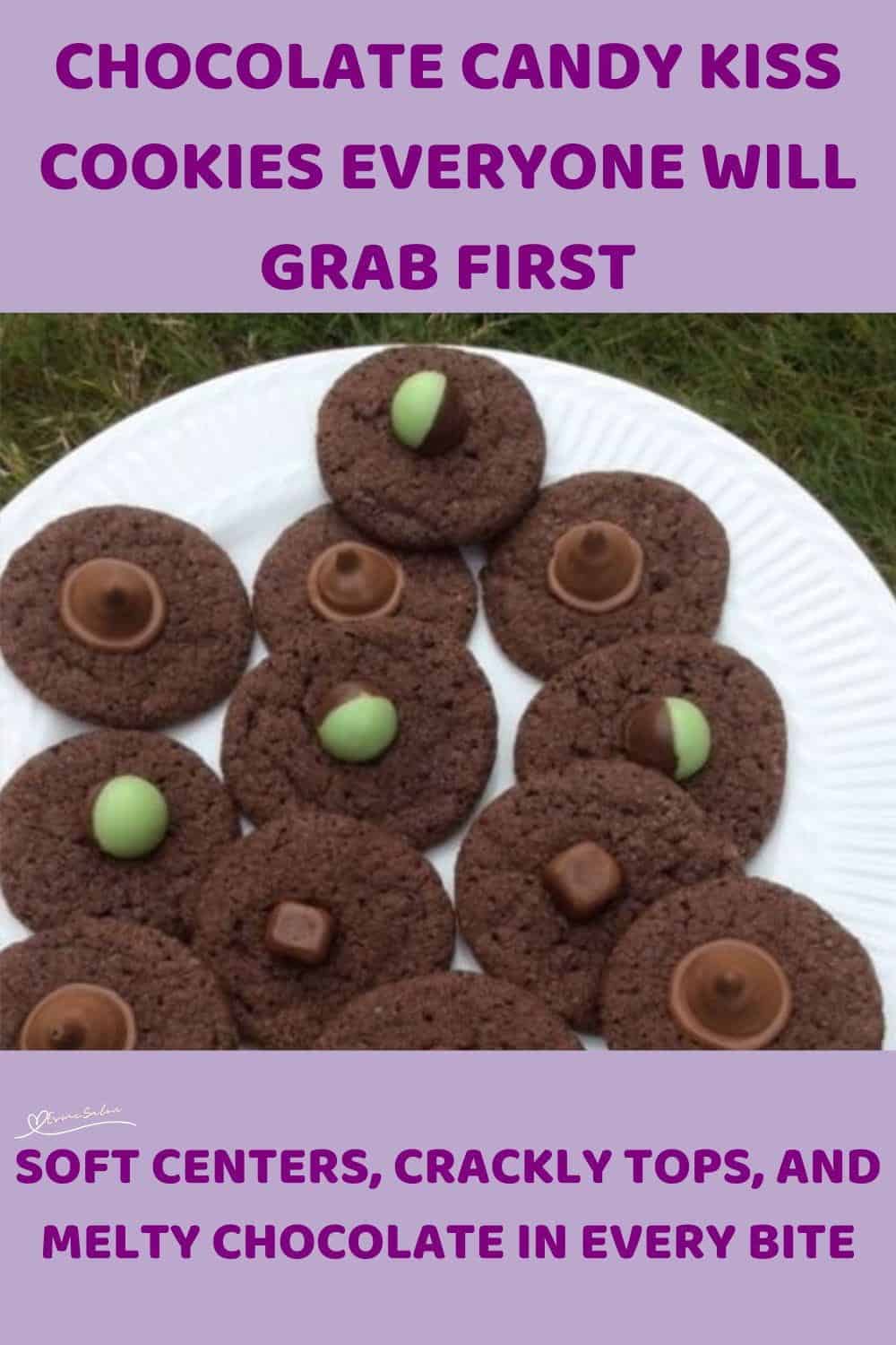 An image of a Chocolate cookie with various mini chocolate as decoration