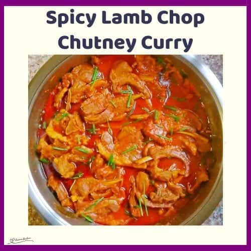 An image of a Spicy Lamb Chop Chutney Curry