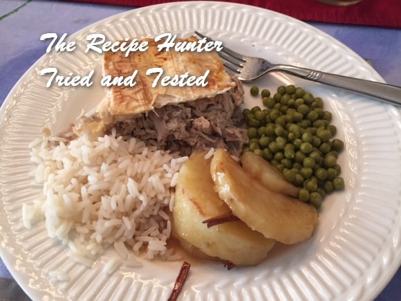 Family Favorite Chicken Pie meal