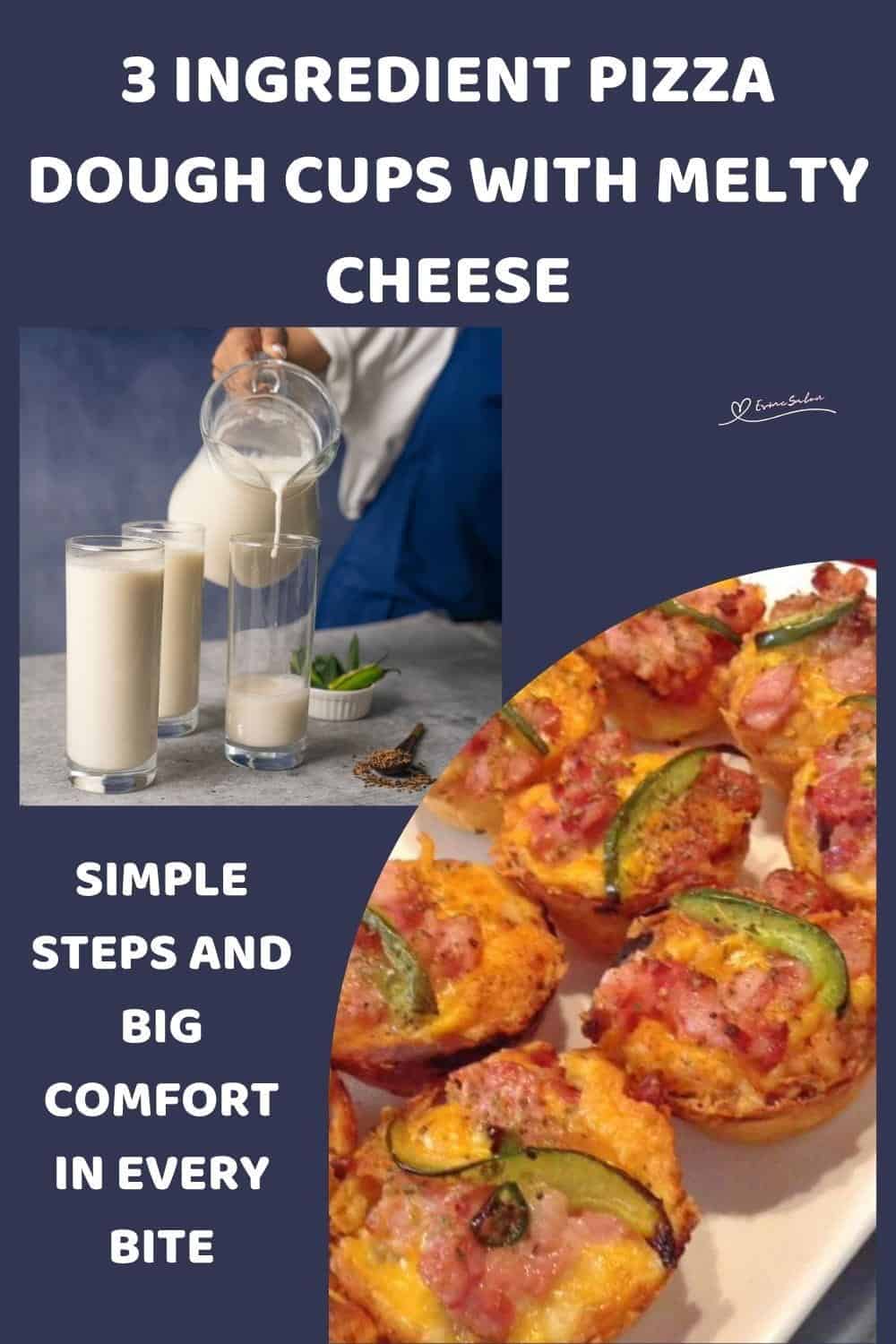An image of 3 Ingredient Pizza Dough Cups
