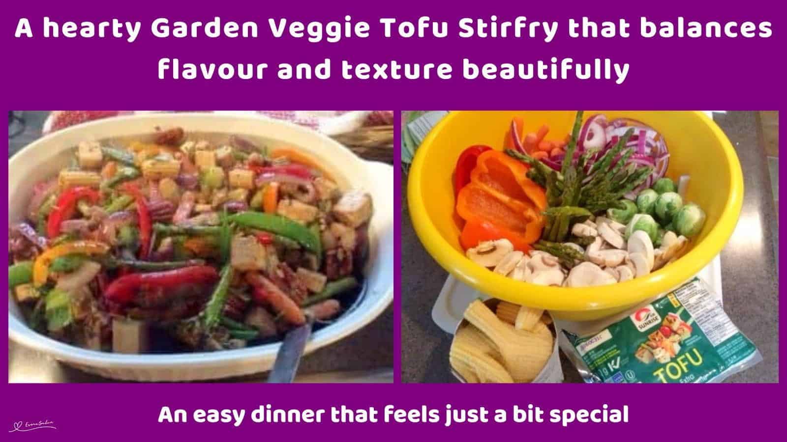 An image of Garden Veggie Tofu Stirfry with Pecans