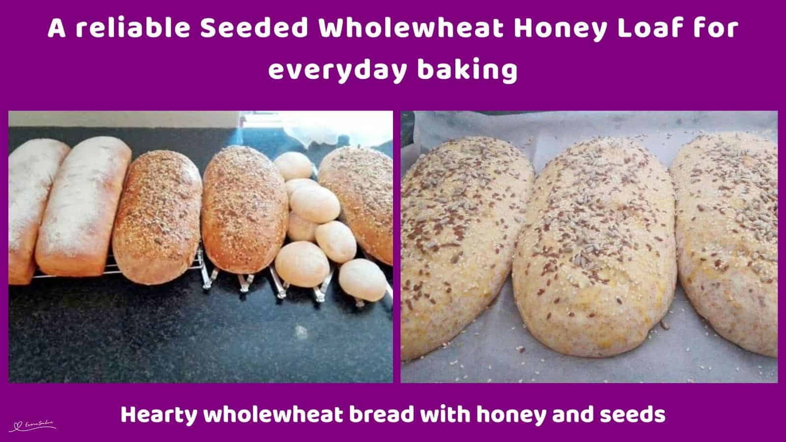 An image of Seeded Wholewheat Honey Loaf in the making