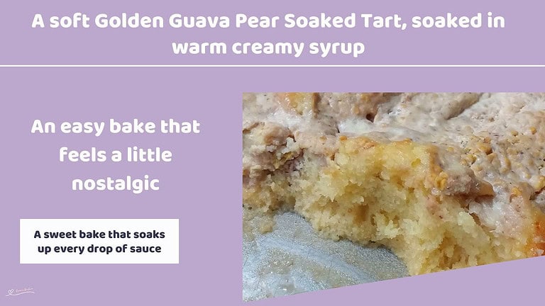 An image of a Golden Guava Pear Soaked Tart