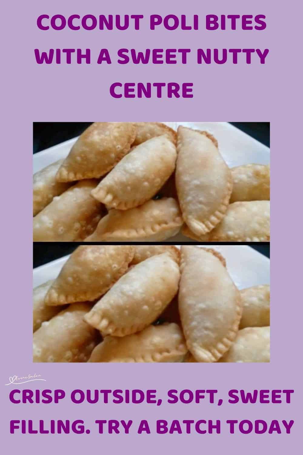 An image of Crispy baked Coconut Poli Bites