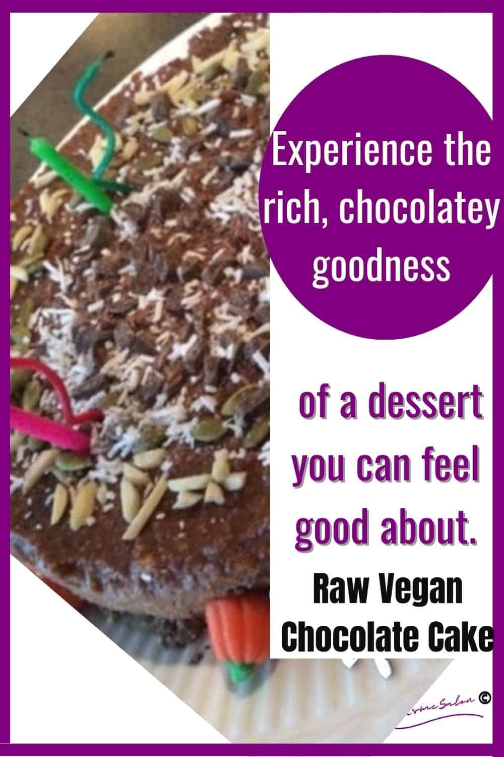 an image of Raw Vegan Chocolate Cake