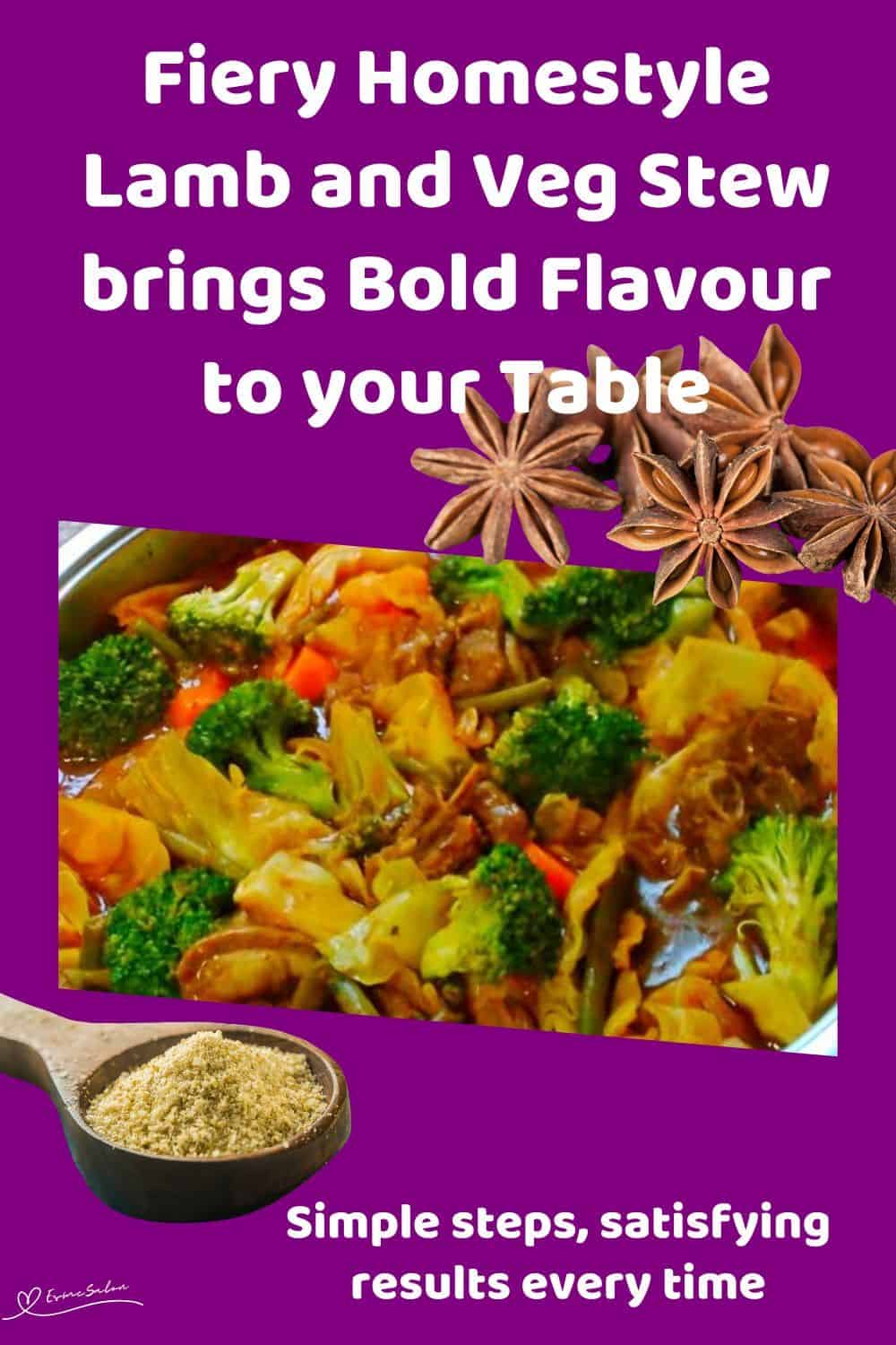 An image of a one-pot Fiery Homestyle Lamb and Veg Stew